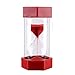 1 Minute Plastic Red Sand Timer Large Sandglass Hourglass Precise Sand Clock for Kids and Teens