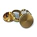 Chromium Crusher 1.6 Inch 4 Piece Tobacco Spice Herb Grinder - Gold