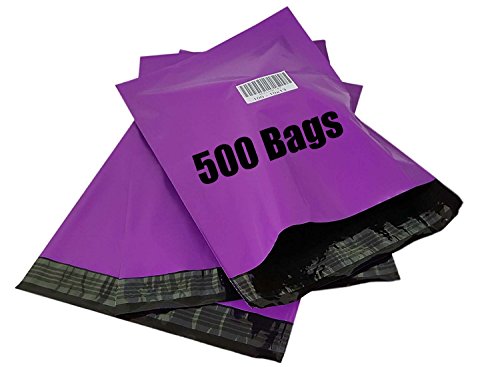 image for iMBAPrice 500 - 10x13 (HOT PURPLE) Color Poly Mailers Shipping Envelop