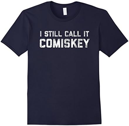 Mens I STILL CALL IT COMISKEY Chicago Baseball Vintage T Shirt Small Navy