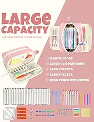 SUNEE Cute Pencil Case, Aesthetic Pen Pouch, Kawaii