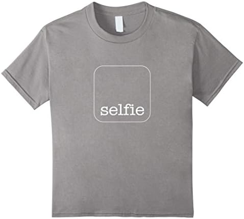 unisex-child Selfie Graphic T-Shirt 12 Slate