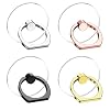 Vesmatity Cell Phone Ring Holder Stand 4 Pack Transparent Phone Ring Holder Universal 360° Degree Rotation Clear Finger…