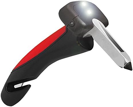 XURI Car Door Cane Portable Car Handle Assist Emergency Escape Tool 4 in 1 Automotive Standing Mobility Aid with Window Breaker, Seat Belt Cutter and LED Flashlight