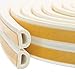 Loobani Self Adhesive EPDM Doors and Windows Draught Excluder Foam Seal Strip Soundproofing Collision Avoidance Rubber Weatherstrip 3/8-Inch x 1/4-Inch x 2.5-Meters, 2 Seals