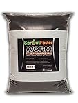 SproutFaster - (5 Pound) Black Earthworm Castings 100% Organic 100% Natural Non-Toxic & Odor Free Worm Casting - Easy Spread Container