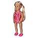 Tanosy 3 Sets Doll Bathing Suits Summer Bikini Swimsuits and 1 Pair Polliwog Doll Shoes Holiday Beach Party Swimwear Clothes for 18 inch Girl Doll Xmas Gift