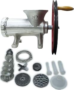 Amazon.com: #32 Ball Bearing Meat Grinder Vbelt Pully and 2 Plates