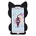 iPhone 6S Plus Case, MC Fashion Cute Japanese Cartoon Sailor Moon Crystal Luna Cat Protective Silicone Case for Apple iPhone 6S Plus and iPhone 6 Plus (Luna-Black)