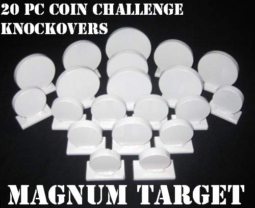 Steel Shooting Targets - Coin Challenge Knockovers - Action Pistol and Rifle
