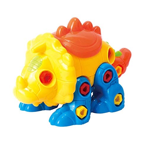 CAILLU Dinosaur stem Toys,Take Apart Intellectual Dinosaurs Green Toy Stem Learning DIY,Construction Engineering Building Play Set for Boys,Girls,Toddlers,Best Gift Kids Ages 3-10 (Triceratops Toy) - Thumbnail 5