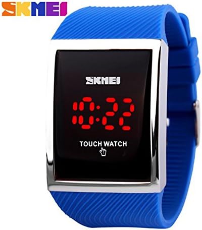 SKMEI Boys Girls LED Digital Touch Screen Waterproof Sport Wrist Watch Blue