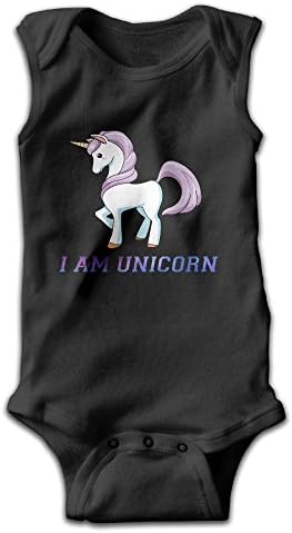 Gotosurf Cute Funny Unicorn Printed Baby Boys Girls Sleeveless Bodysuits Rompers Outfits 3M