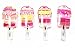 Toycamp Lip Gloss ice popsicles Shape 4 Pack Assorted Designs In Colorful Box, Girls Birthday Party Favor, Goody Bag Filler, Prize, Giveaway,