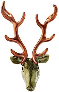 Nadition Ladies Exquisite Brooch ❤️️ Chic Deer Head Brooch Umbrella Brooch Environmentally Friendly Alloy