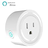 Yilen Wifi Smart Plug Mini Outlet, Compatible with Alexa, Wireless Outlet Plug-In Timer Switches Socket, Controlled By Smartphone from Anywhere/Anytime(plug mini-1 pack)
