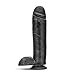Eden | 11 Inch Long Thick Realistic Skin Dildo | Monster Dildo Sex Toys for Women | Dildo for Gay Men and Dildo for Women | Suction Cup Dildo and Strap On Friendly | Black Dildo