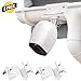 Wasserstein Weatherproof Gutter Mount - Compatible with Arlo Pro/Pro 2/Pro 3/Pro 4/ Pro 5S/HD/Ultra/Ultra 2 (2-Pack, White)