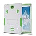[iRhino] TM White-Green Heavy Duty Rugged Impact Hybrid Case Cover with Build in Kickstand Protective Case for Samsung Galaxy Tab 4 8.0 inch T330 Tablet