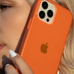FELONY CASE - Neon Orange Crystal Clear Phone Cover