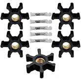 Replacement Kits Impeller for Utility Water Transfer Pump, 5 Pack | Universal Impeller, Fits 5/16 Diameter Shaft, Compatible with Most 1/10th and 1/12th HP AC and DC Motors