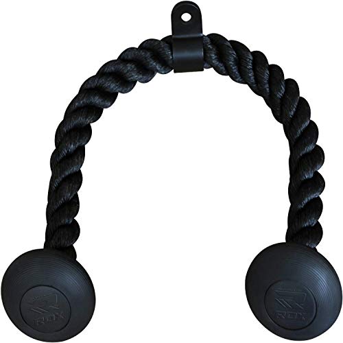 RDX Tricep Rope Handle Gym Rubber Pull Down Bicep Cable Attachment Exercises