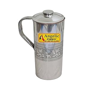 Angelic Copper Steel Water Bottle, 650 ml, Steel/Copper