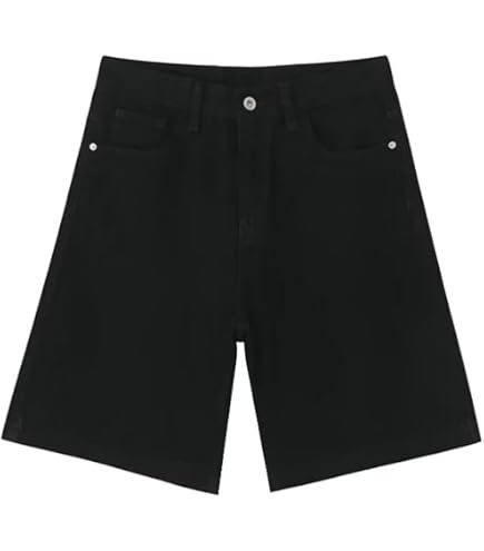 CUTEGAL Star Jorts Unisex Jorts Women Mid Rise Stretchy Patchwork