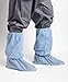 MediChoice Shoe Covers, Disposable, Anti-Skid Treads, Boot, Full Coverage, Impervious, Knee High, Spunbond Meltblown, XL, Blue (Box of 50)