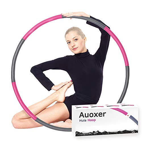 Auoxer Fitness Exercise Weighted Hoop, Detachable and Size Adjustable Design, Lose Weight Fast by Fun Way, Fat Burning Healthy Model Sports Life - Thumbnail 7