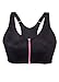 Glamorise Women's Plus-Size High Impact Magiclift Zipper Sport Bra, Black, 42DD