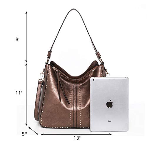 Montana West Hobo Handtasche Damen - Veganes Leder Mit Reißverschluss