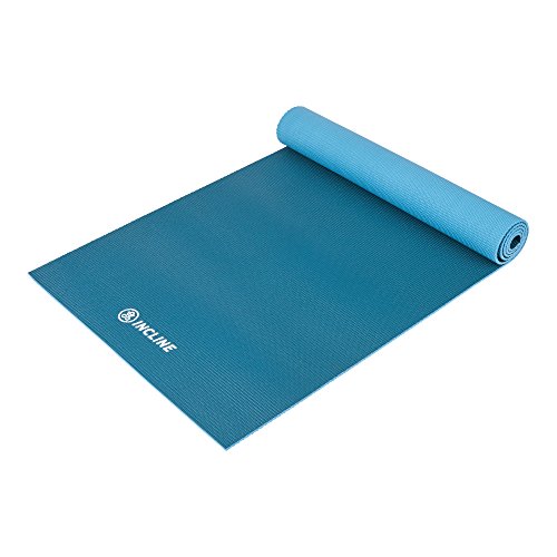 Incline Fit Yoga Mat Anti Slip Double Sided Yoga Mat & 6mm - Thick & Non Slip Exercise Mat for Yoga, Pilates, Stretching, Meditation, Floor & Fitness Exercises, Horizon, 4mm - Thumbnail 6