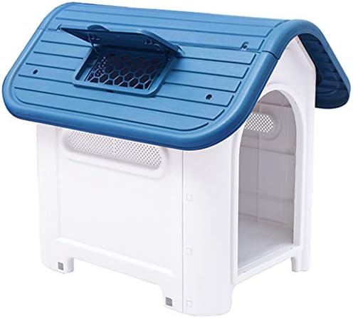 犬の木箱 犬小屋 屋内外のプラスチック犬小屋 耐候性プラスチック小屋 Color Blue Size 75 お得クーポン発行中 59 2 66cm