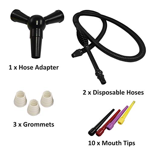 NariN Hookah Hose Adapter with 15 Pieces Hookah Accessories 1 Hookah
