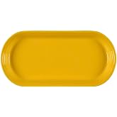 Fiesta&reg; Oblong Serving Platter, 12" &ndash; Durable Ceramic, Lead-Safe, Dishwasher/Microwave/Oven Safe &ndash; Made in USA Dinnerware - Daffodil