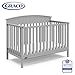 Graco Benton 4-in-1 Convertible Crib (Pebble Gray) - Easily Converts to Toddler Bed, Daybed or Full-Size Bed with Headboard, 3-Position Adjustable Mattress Support Base primary