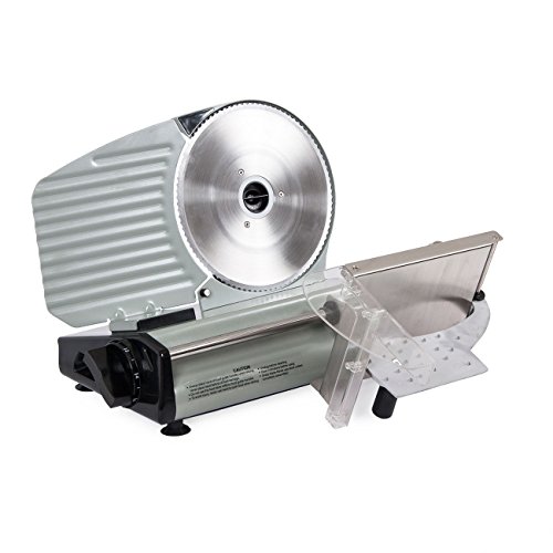 Electric Commercial Meat Slicer, Machine Food Cutting, Deli Slice Veggie Cutter Kitchen 8.7" Blade 180W