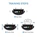 YISCOR Shock Collar for Dogs, Upgraded Dog Training Collars, Remote Waterproof and Rechargable with Shock, Vibration, Beep, and Light,Electric for Small and Large Dogs 1000Ft Range
