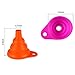 Silicone Collapsible Funnel Set for kitchen, Small and Large sizes (Pack of 4) Flexible Funnel with 4 Wall Hooks-Sunluk