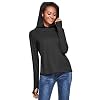 Ogeenier Dames UPF 50+ T-shirt met lange mouwen, UV-zonbescherming, sport, hardlopen, golffietsen, hoodie met duimgat