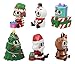 Ebros Limited Edition Christmas Furry Bones Chimney Santa Claus Nutcracker Gingerbread Man String Light Bulb Skeletons Figurine Set of 4 Skeleton Skulls Furrybones Holiday Jolly Season Collectibles