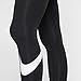 NIKE Women's Sportswear Club Leggings, Black/White, Medium
