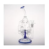 10 inches 14.4mm Joint Small Blue 5-Cycler Filter Cup Pipes