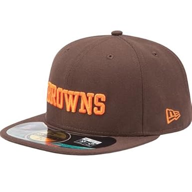 Nfl Mens Cleveland Browns On Field 5950 Brown Game Cap By New Era