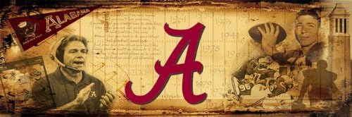 Alabama Crimson Tide Bama Wall Mural Kids Wall Graphics 4' x 12'