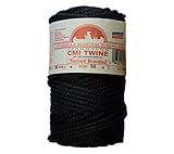 200' Catahoula Manufacturing #96 Tarred Braided Nylon Twine (Bank Line) 810 lb Tensile Strength