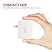 epxid Chargeport 2C 5v/27w 3 USB Ports Type C Wall Charger Adaptor for Nexus 6p, Google Chromebook Pixel, Nokia N1, Pixel C, Other Devices with USB Type C (White)