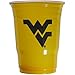 NCAA Siskiyou Sports Fan Shop West Virginia Mountaineers Plastic Game Day Cups 18 count Team Color