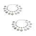 yueton Pack of 2 Vintage Bohemian Gypsy Coin Tassel Beach Anklet Chain Tribal Ethnic Retro Coin Bracelet
